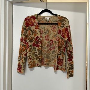 Susan Bristol Floral Cardigan Sweater